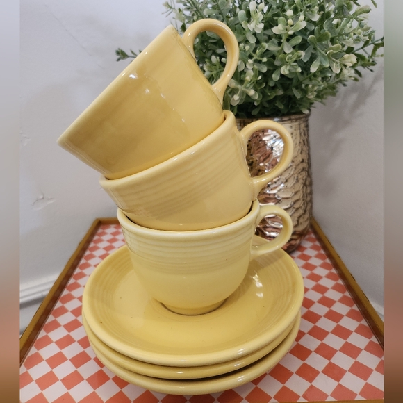 fiestaware set of 3 teacups - Picture 1 of 7